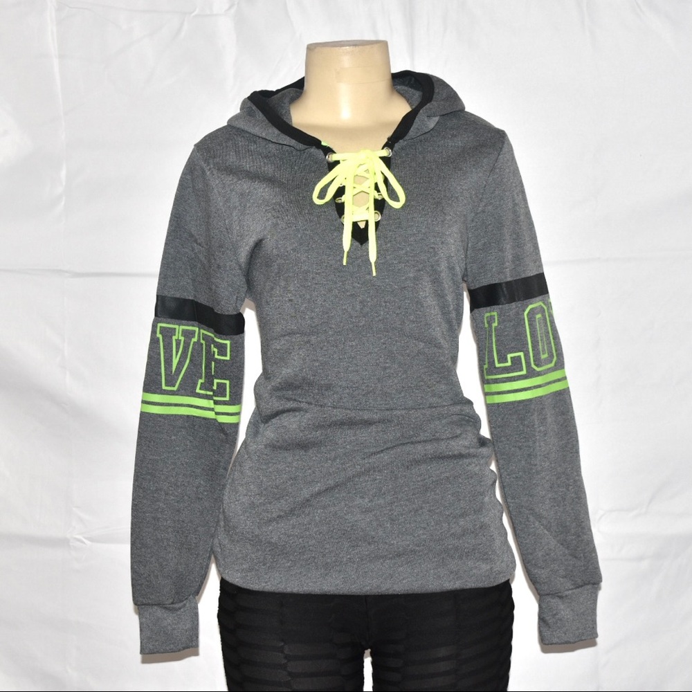 Gray Hoodie Sweatshirt
